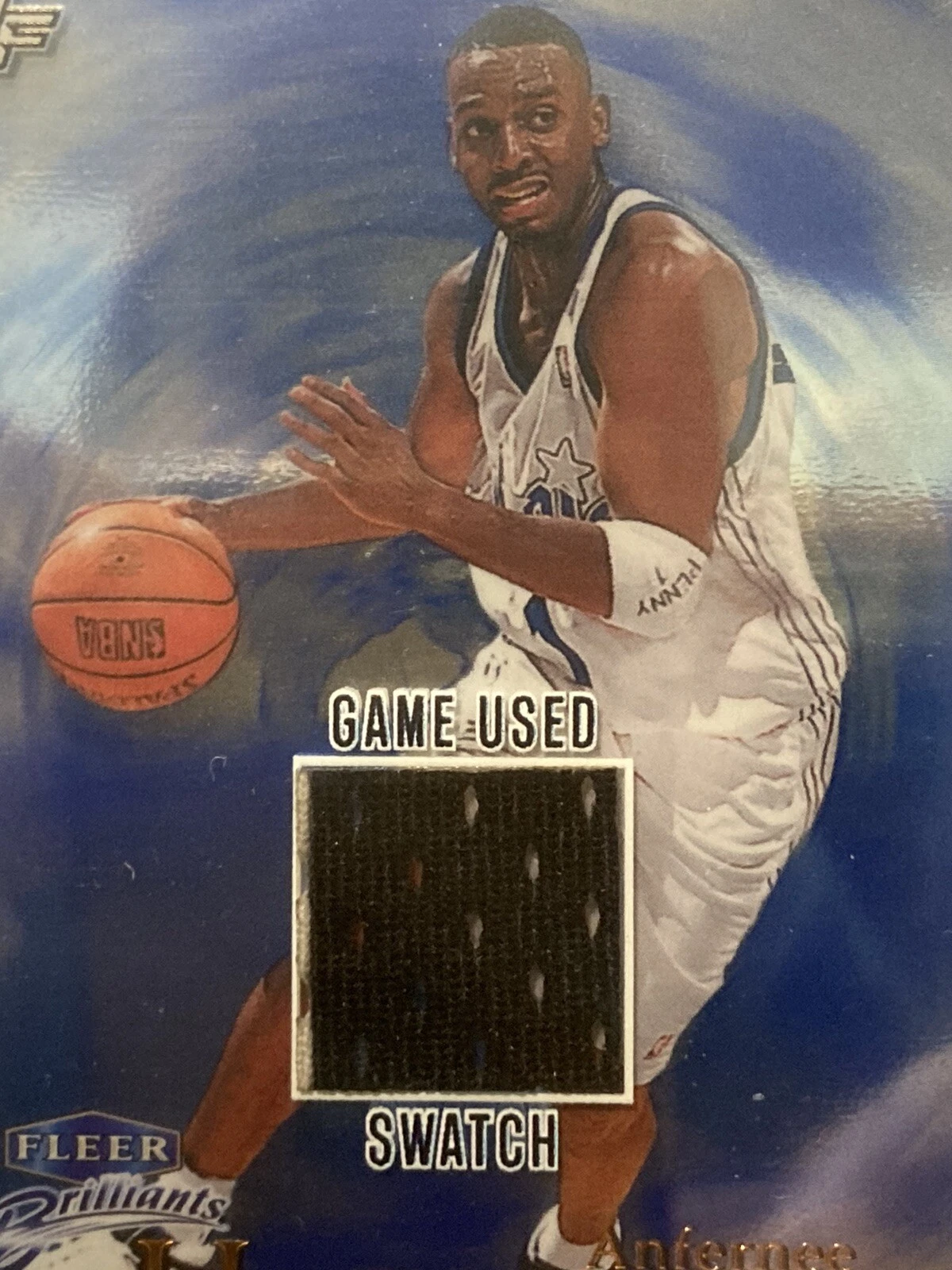 1998-99 Fleer Brilliants Blue Anfernee Hardaway #8 2023 Jersey Fusion