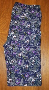 NWOT LuLaRoe TC Halloween GRAY WITCHES SKELETONS FLORAL - Imagen 1 de 3