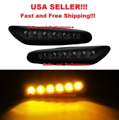 2 PIEZAS Lente Ahumada 6 Luces LED Marcadoras Laterales Para BMW Serie 3 E90 E91 E92 E93 Foto 1 de 4
