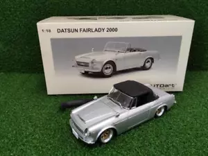 Autoart Millennium 1/18 Scale Datsun Fairlady 2000 (Silver) Model Car with Box - Picture 1 of 12