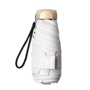 Portable Rain Umbrella Pocket Compact Mini Umbrella 6 Fold Sun Umbrella US D0P1 - Picture 1 of 26