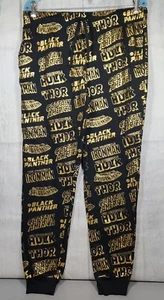 MARVEL BLACK & GOLD COMICS STRETCHY WAIST PANTS Jogger SIZE M (34 X 30) - NWOT - Picture 1 of 4
