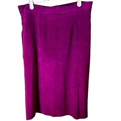 Danier Falda Lápiz Cuero Rosa Talla 12 Foto 1 de 4