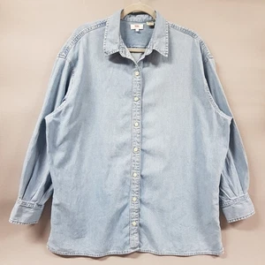 Levis Jeanshemd Damen Gr. Large Blau Oversized Klassisch Knopf Langarm - Bild 1 von 12
