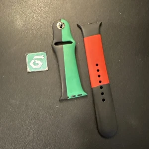 Apple Watch Sport Band 40mm (38/41) Genuine OEM Black Unity S/M Used - Picture 1 of 10