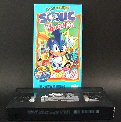 Adventures Of Sonic The Hedgehog Slowwww Going VHS 1994 SEGA Rare HTF 90s - Image 1 of 4