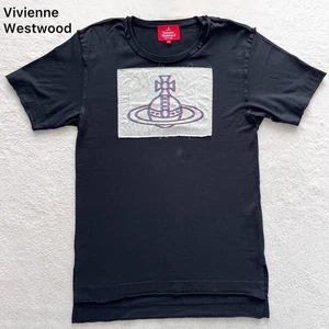 Vivienne Westwood Red Label Orb Patch T-Shirt Black Size 2 from Japan - Picture 1 of 6