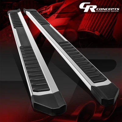 estriberas de barra plana cromadas de 6" para Ford F150 Super 2022-2024 doble cabina Foto 1 de 4