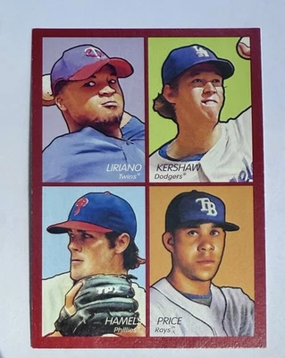 2009 Upper Deck Goudey Francisco Liriano / Clayton Kershaw 4-в-1 #35-77 - Изображение 1 из 2