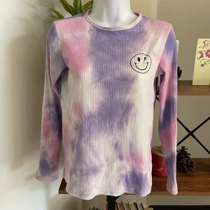 Noname Purple And Pink Tie Dye Long Sleeve Kids Size 18 Women’s Size S - Picture 1 of 7