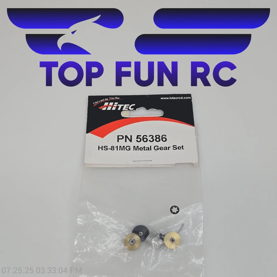Hitec PN 56386 Metal Gear Set For HS-81MG Servo - Image 1 of 1