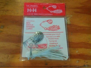 H & H 1/16 MINI  SPINNERBAIT SINGLE SPINNER  WHITE - Picture 1 of 1