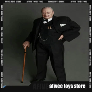 DID/3R 1/6 World War II British Prime Minister Winston Churchill Double Head Scu - Picture 1 of 11