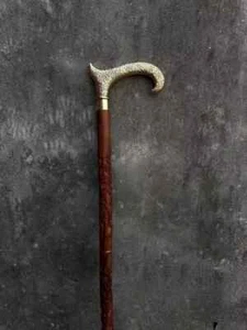 Antique Black Brass king Head Handle Stainless Steel Tactical Walking Stick Cane - Picture 1 of 6