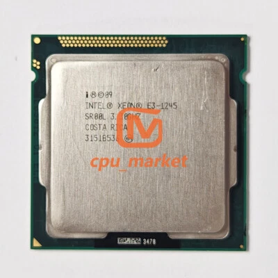 Intel Xeon E3-1245 3.3 GHz LGA1155 4 Cores 8 Threads SR00L CPU Processor - Image 1 of 2