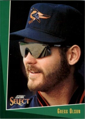 Gregg Olson Baltimore Orioles 1993 Score Select Baseball Card # 46 MINT - Image 1 of 2