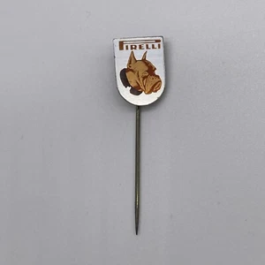 Vintage Pirelli Tires Logo Emblem Metal Automotive Lapel Hat Stick Pin - Picture 1 of 4