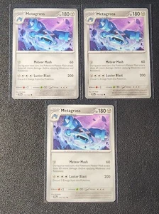 3x Metagross 115/162 Pokemon card SV Temporal Forces uncommon NM - Picture 1 of 1