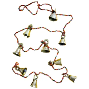 Chime Brass Bells on Rope 1 meter - Picture 1 of 1