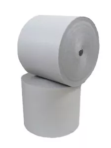 5inch x 25ft Reflective White/Silver Foam Aluminum Foil Spiral Duct Pipe Wrap R8 - Picture 1 of 3