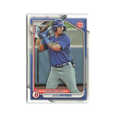 Josh Rivera 2024 Bowman Prospects #BP-115 Chicago Cubs Baseball Card NM - Image 1 of 3