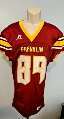 NWT Franklin Blitz #89 Foorball Jersey Russell Athletics Medium Red White - Image 1 of 4