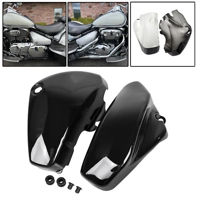 Gloss Black Side Battery Cover For Suzuki Boulevard C50/T Intruder Volusia 800 Foto 1 de 4