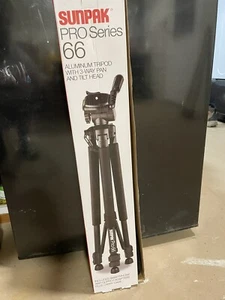 SUNPAK 620-663LX 6630LX 66" Photo/Video Tripod with Adapters - Picture 1 of 3