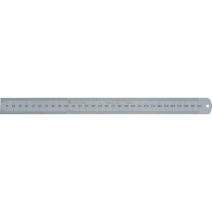 Kennedy 600mm/24" Rigid Rustless Rule, Round End KEN-518-3710K - Picture 1 of 2