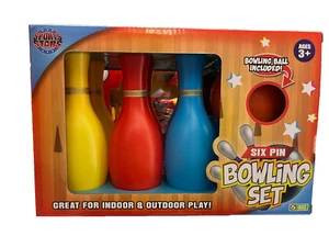 6 Pin Bowling Set Toy for Kids – Indoor Outdoor Game Playset - Picture 1 of 2