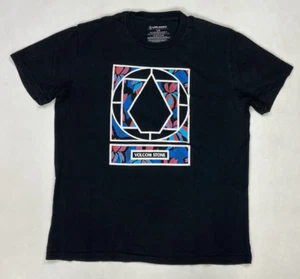 Volcom Stone Graphic T-shirt Men Large Black Short Sleeve - Picture 1 of 7