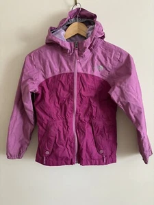 The North Face Girls Fleece Lined Jacket Size M 10/12 Purple Fuschia - Picture 1 of 8