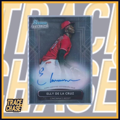 2022 Topps Bowman Sterling Baseball Elly De La Cruz Prospect Autographs #PA-ED - Image 1 of 3