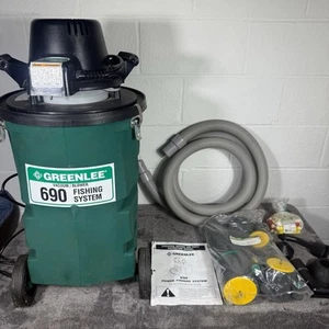 Greenlee 690 Power Fishing System with 15' Hose - Green/Black Excellent Used Con - Picture 1 of 15