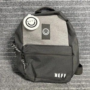 Mochila escolar diaria pequeña negra/gris Neff Collection con cremallera nueva con etiquetas - Imagen 1 de 6