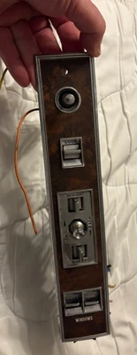 OEM 1979 -1985 Cadillac Oldsmobile Driver Master Switch 20099734 Wood Grain GM - Image 1 of 4