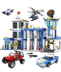 City Police Station Toy Building Blocks/Legos Set with Prison, Police Car,... - Picture 1 of 9