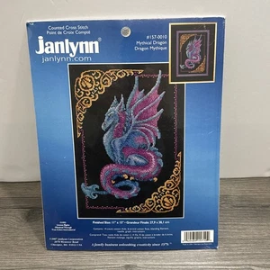 Janlynn 1993 Mythical Dragon Counted Cross Stitch #157-10 Kit Unopened For Laura - Picture 1 of 5