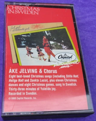 Christmas In Sweden - Ake Jelving 7 Chorus 1986 Cassette Sung In Swedish Tested - Image 1 of 4
