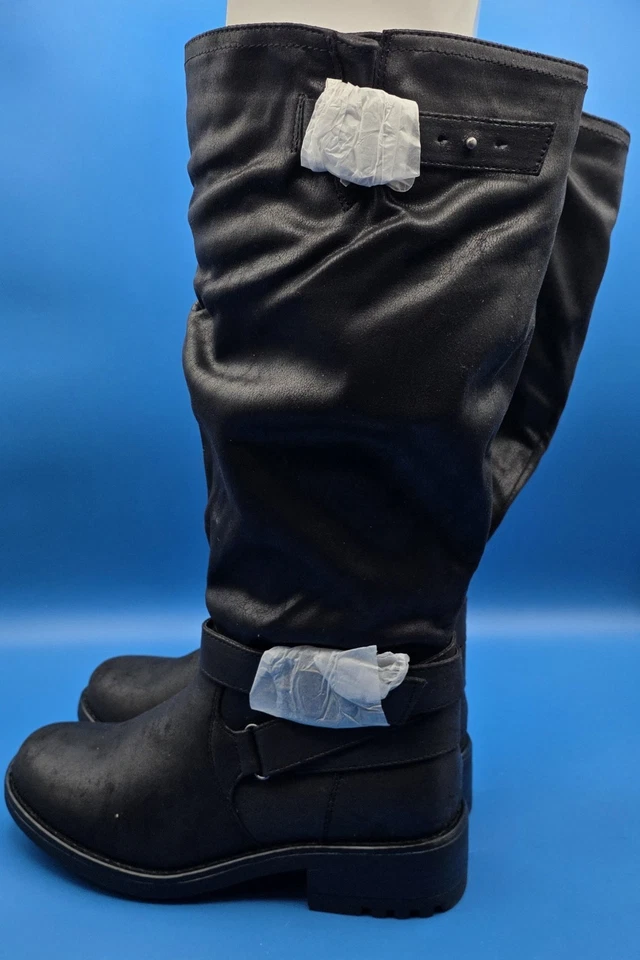 TORRID Wide Leg Lug Sole Buckle Knee Boot - Image 1 of 4