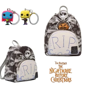 Bolso Loungefly Pesadilla Antes de Navidad Jack Skellington + Llaveros Jack/Sally - Imagen 1 de 4
