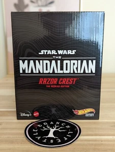 SDCC 2022 MATTEL HOT WHEELS STAR WARS MANDALORIAN RAZOR CREST - SEALED - Picture 1 of 5