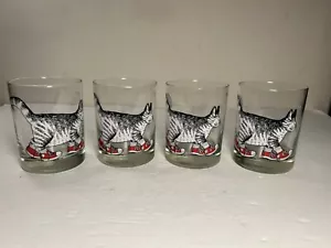 Kliban Cat Glasses Tastesetter Set Of 4 Vintage 1980s Barware - Picture 1 of 16