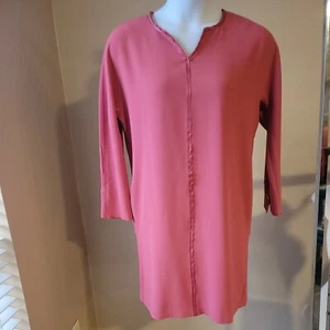 The Limited Long Sleeve Shift Dress, Coral, Large - Picture 1 of 8
