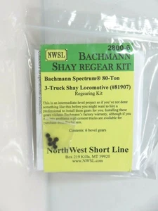 NWSL 2800-6 Bachmann Spectrum HO Scale 80-Ton 3 Truck Shay Gear Upgrade Kit  - Picture 1 of 6