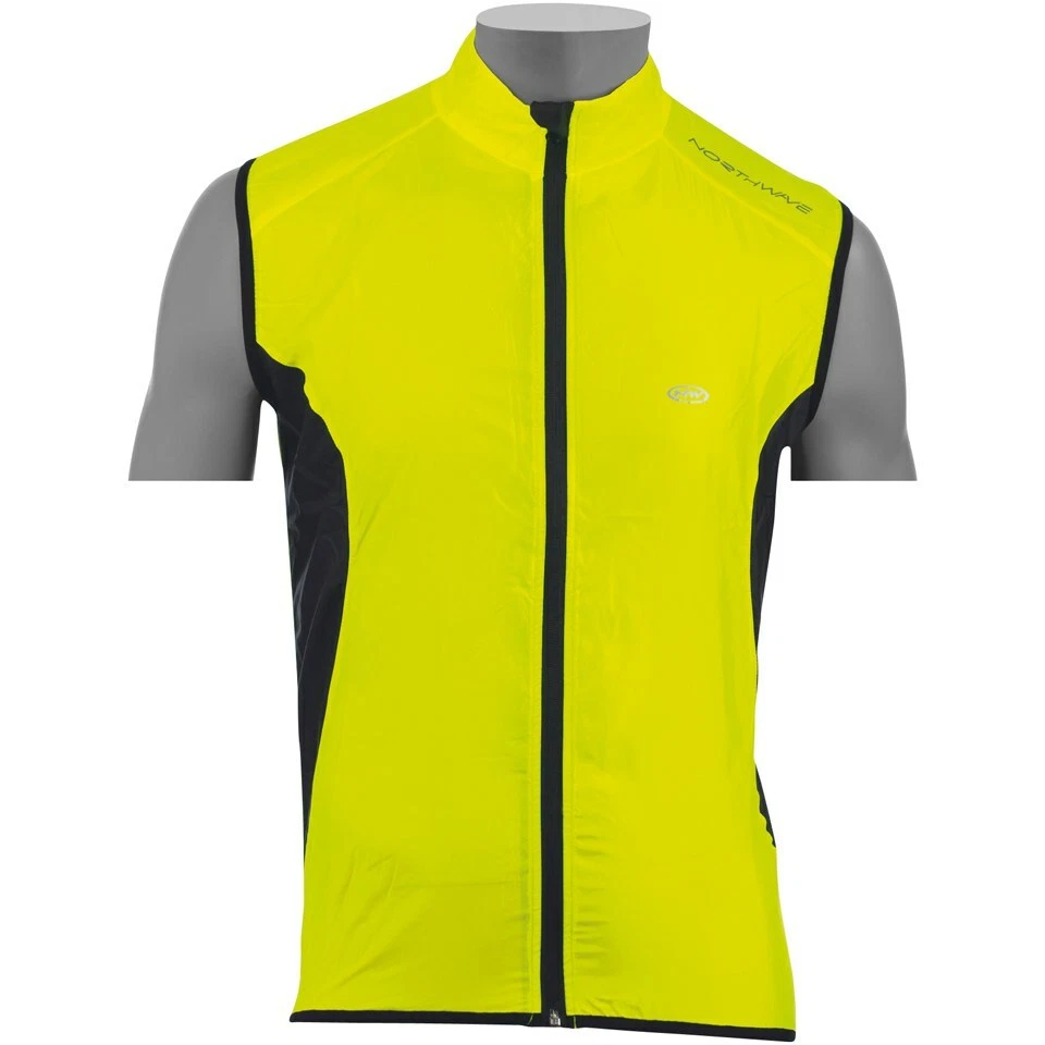 NEU NORTHWAVE NORDWIND LEICHTE WINDDICHTE FAHRWESTE - GELB/SCHWARZ