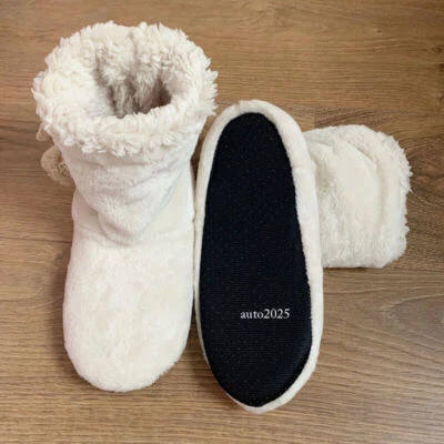 Dama Invierno Cálido Polar Bota Zapatillas Hogar Interior Piso Zapatos Cama Calcetines Antideslizantes Foto 1 de 4