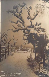 Italia - GENOVA - Villetta Dinegro Nevicata 7 Marzo 1909 - CARTOLINE FO - Picture 1 of 2
