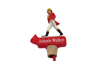 Vintage Johnnie Walker Scotch Whisky Liquor Bottle Plastic Stopper Pourer Cork - Picture 1 of 10