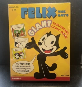 Felix die Katze riesiger elektronischer Comic Windows Dos CD ROM Phillips neu versiegelt - Bild 1 von 2